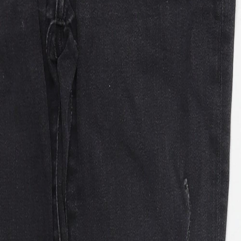 Zara Womens Black  Cotton Skinny Jeans Size 8 L27 in Regular Button