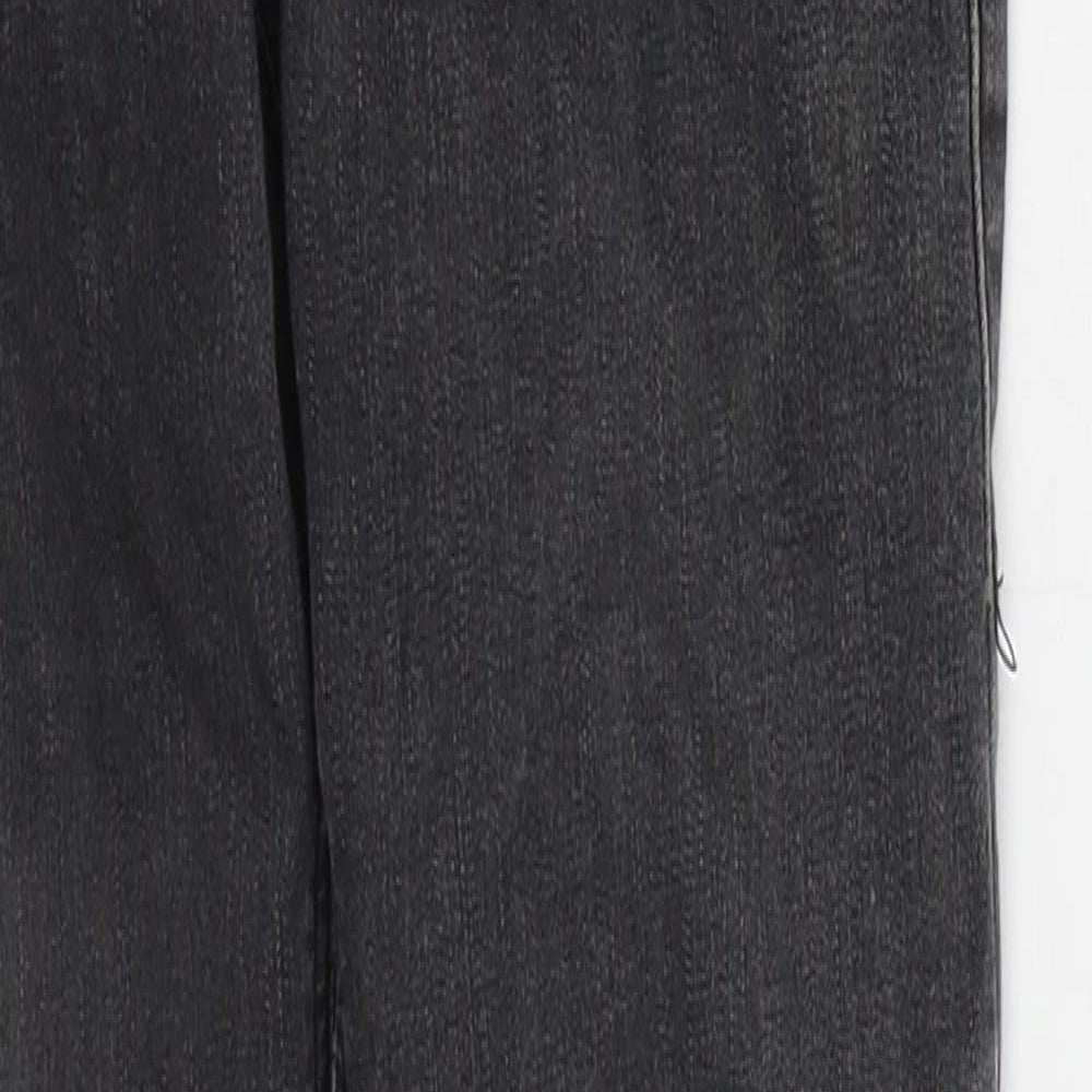 Topshop Womens Grey  Cotton Skinny Jeans Size 25 in L29 in Regular Button