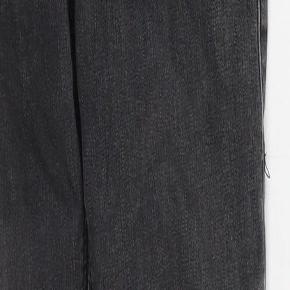 Topshop Womens Grey  Cotton Skinny Jeans Size 25 in L29 in Regular Button