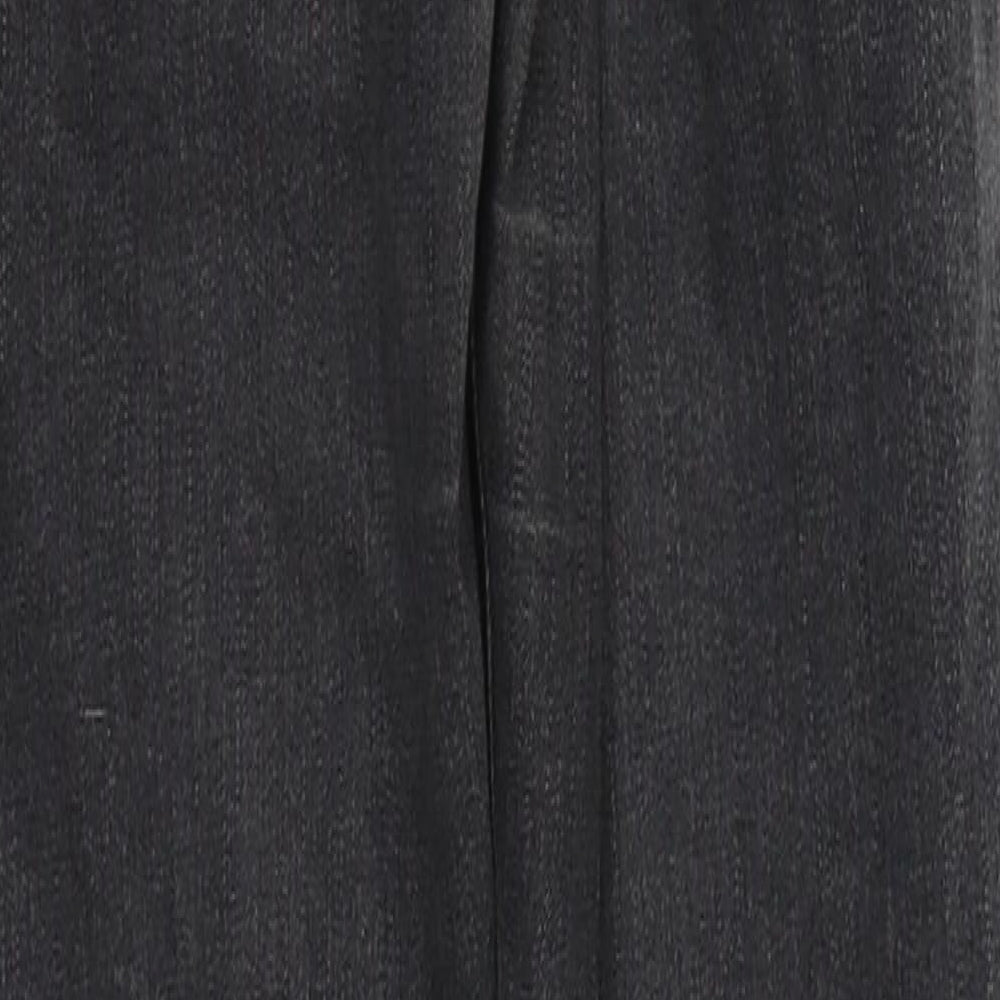 Topshop Womens Grey  Cotton Skinny Jeans Size 25 in L29 in Regular Button