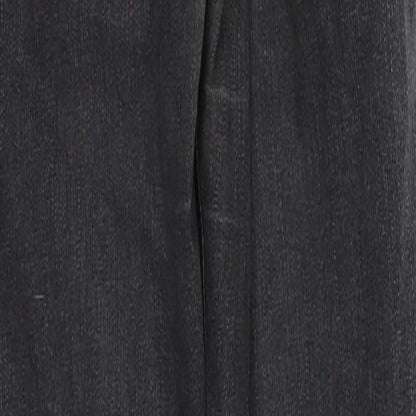 Topshop Womens Grey  Cotton Skinny Jeans Size 25 in L29 in Regular Button
