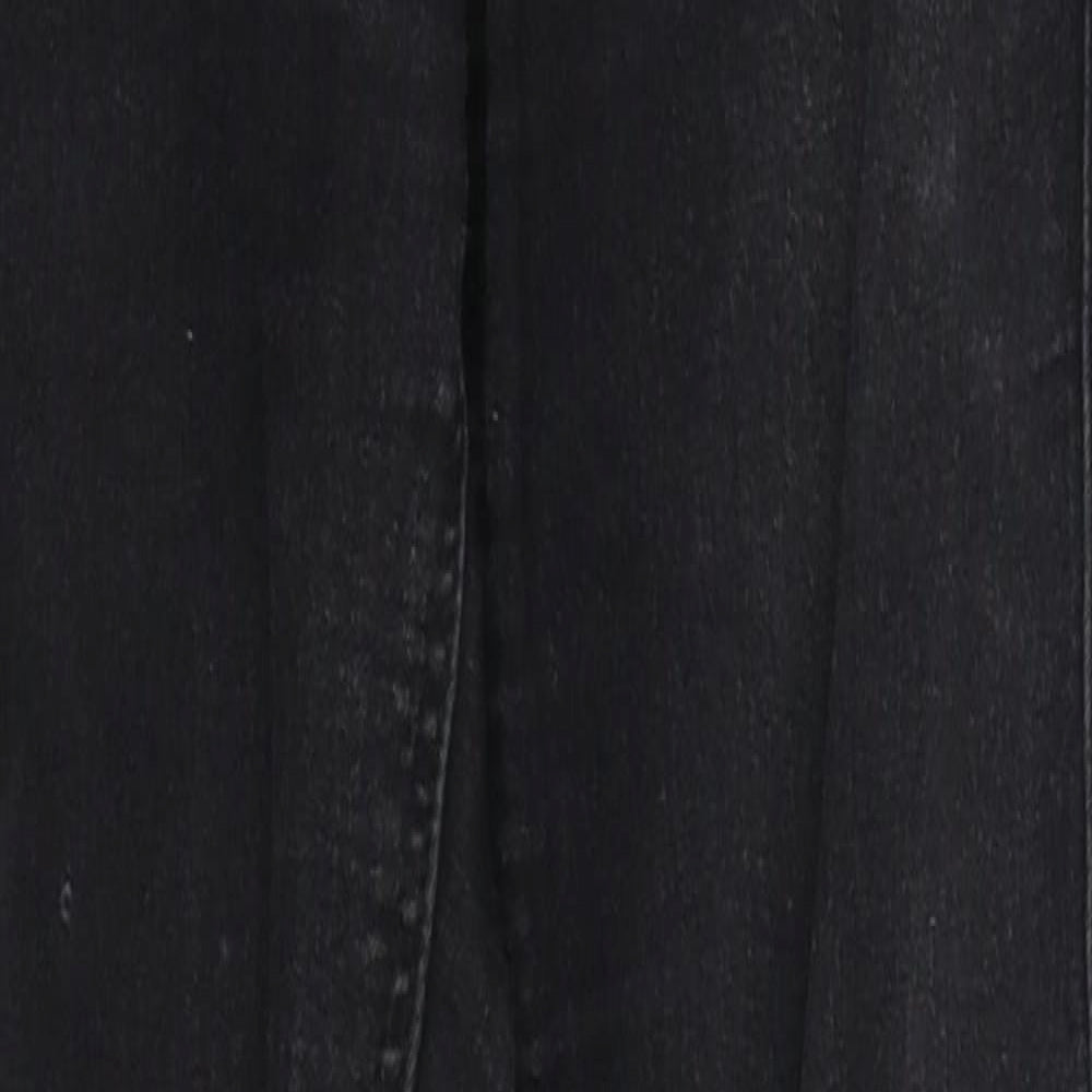 Topshop Womens Grey  Cotton Skinny Jeans Size 26 L27 in Regular Button