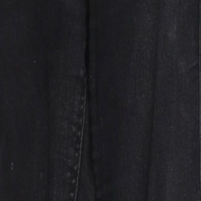 Topshop Womens Grey  Cotton Skinny Jeans Size 26 L27 in Regular Button