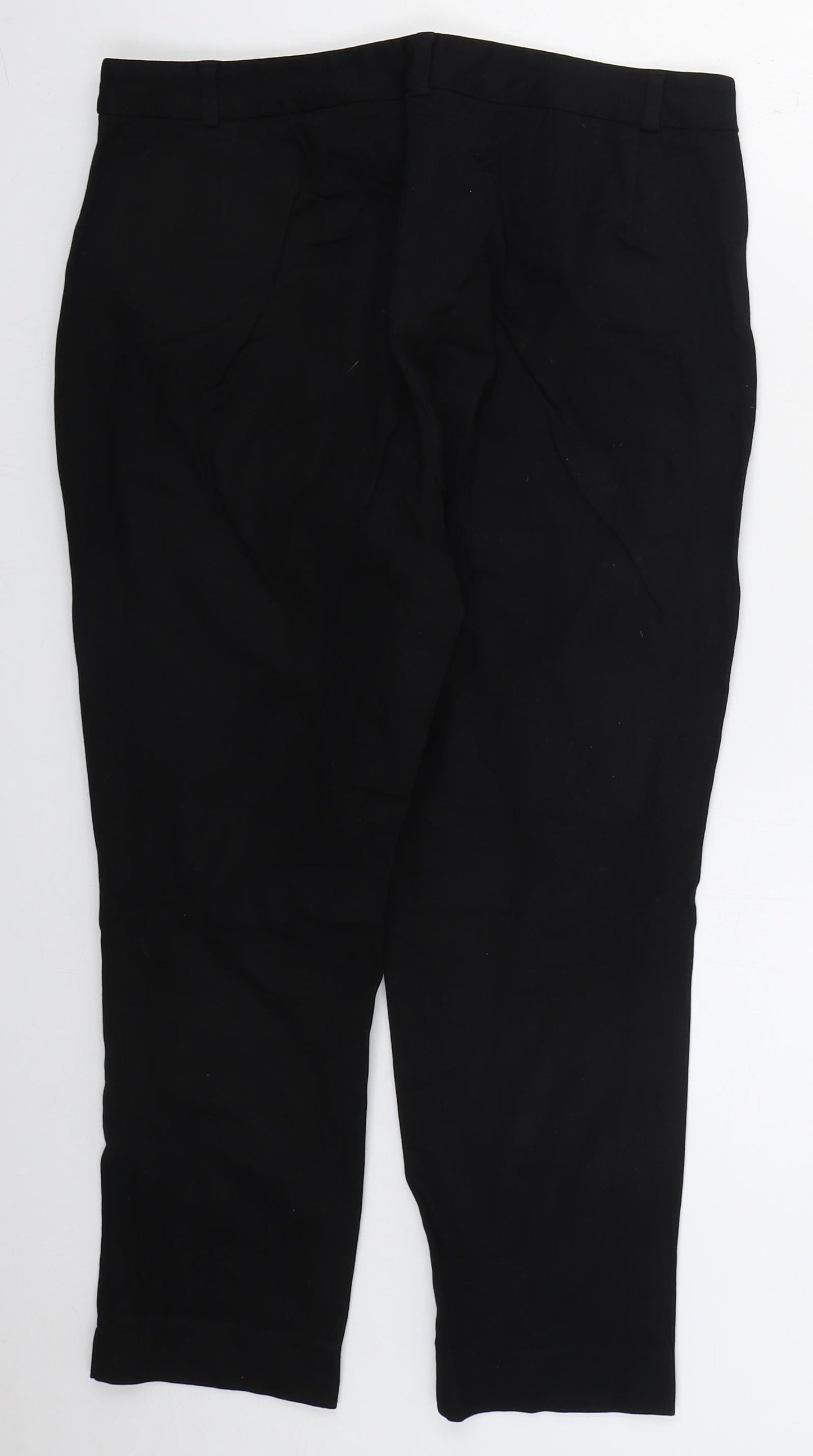 Womens UK Size 12 Marks and Spencer Regular Fit  Black Trousers