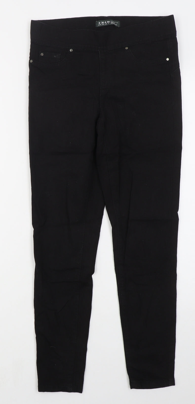 Denim Co Womens Black  Cotton Jegging Jeans Size 8 L27 in Regular