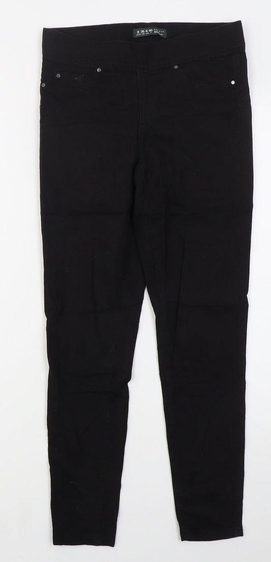 Denim Co Womens Black  Cotton Jegging Jeans Size 8 L27 in Regular
