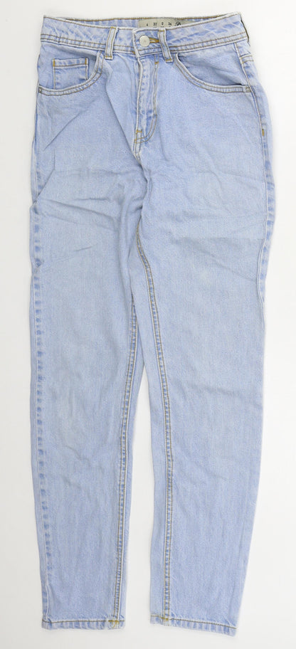 Denim Co Womens Blue  Cotton Skinny Jeans Size 4 L28 in Regular Button