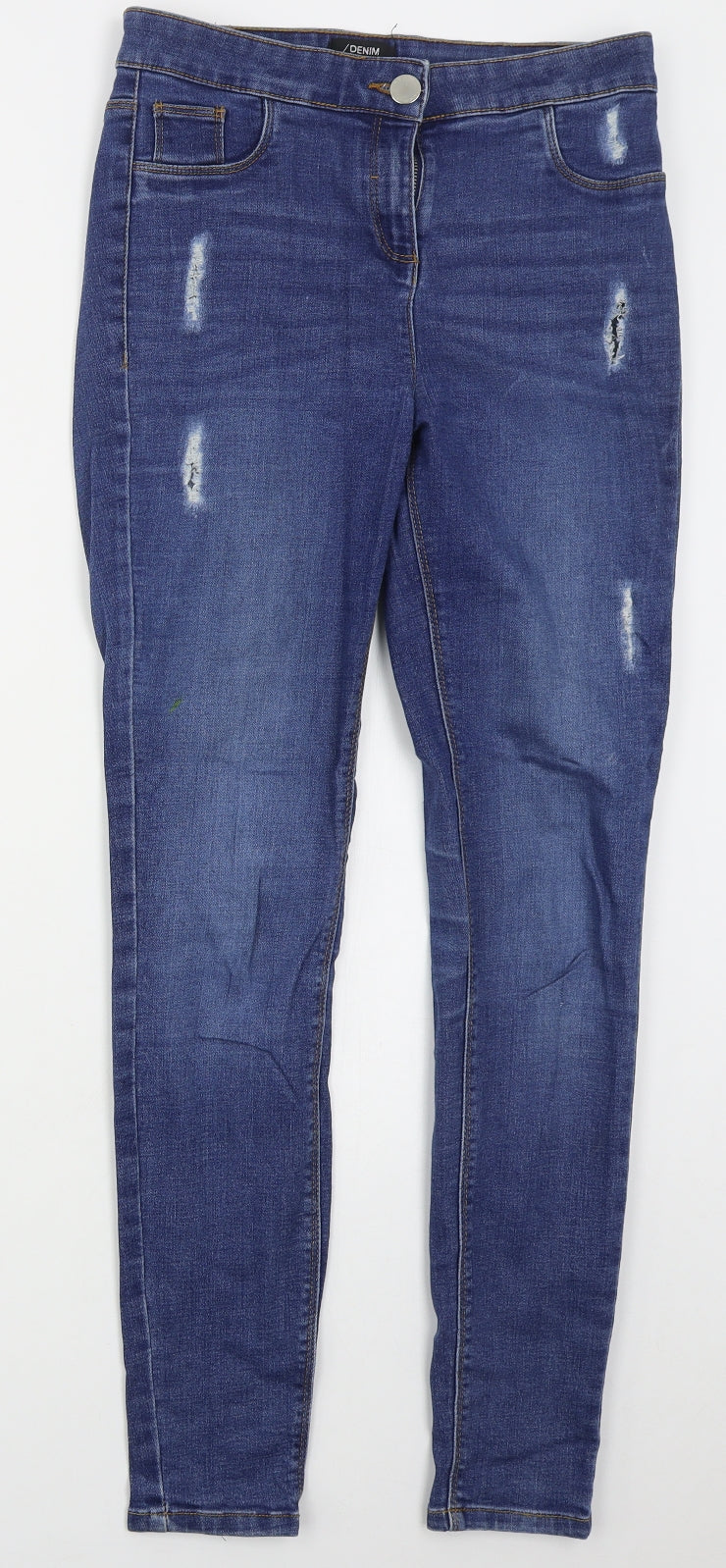 Womens UK Size 10 Matalan Regular Fit Skinny Blue Jeans