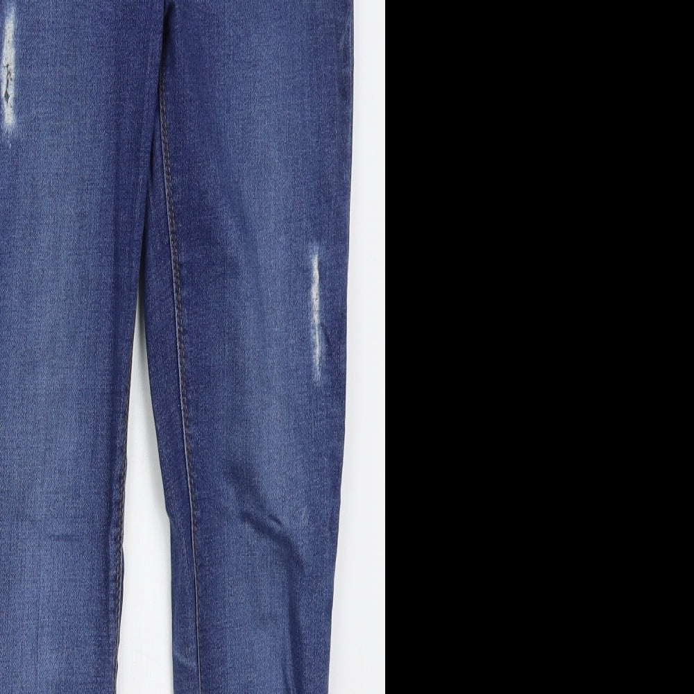 Womens UK Size 10 Matalan Regular Fit Skinny Blue Jeans