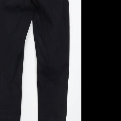 Topshop Womens Black  Cotton Skinny Jeans Size 26 in L26 in Regular Button