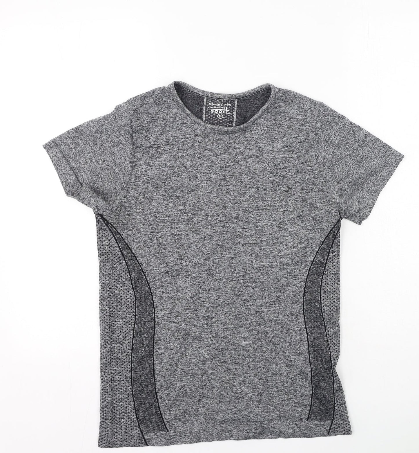 Womens UK Size S Dunnes Stores Grey Basic T-Shirt