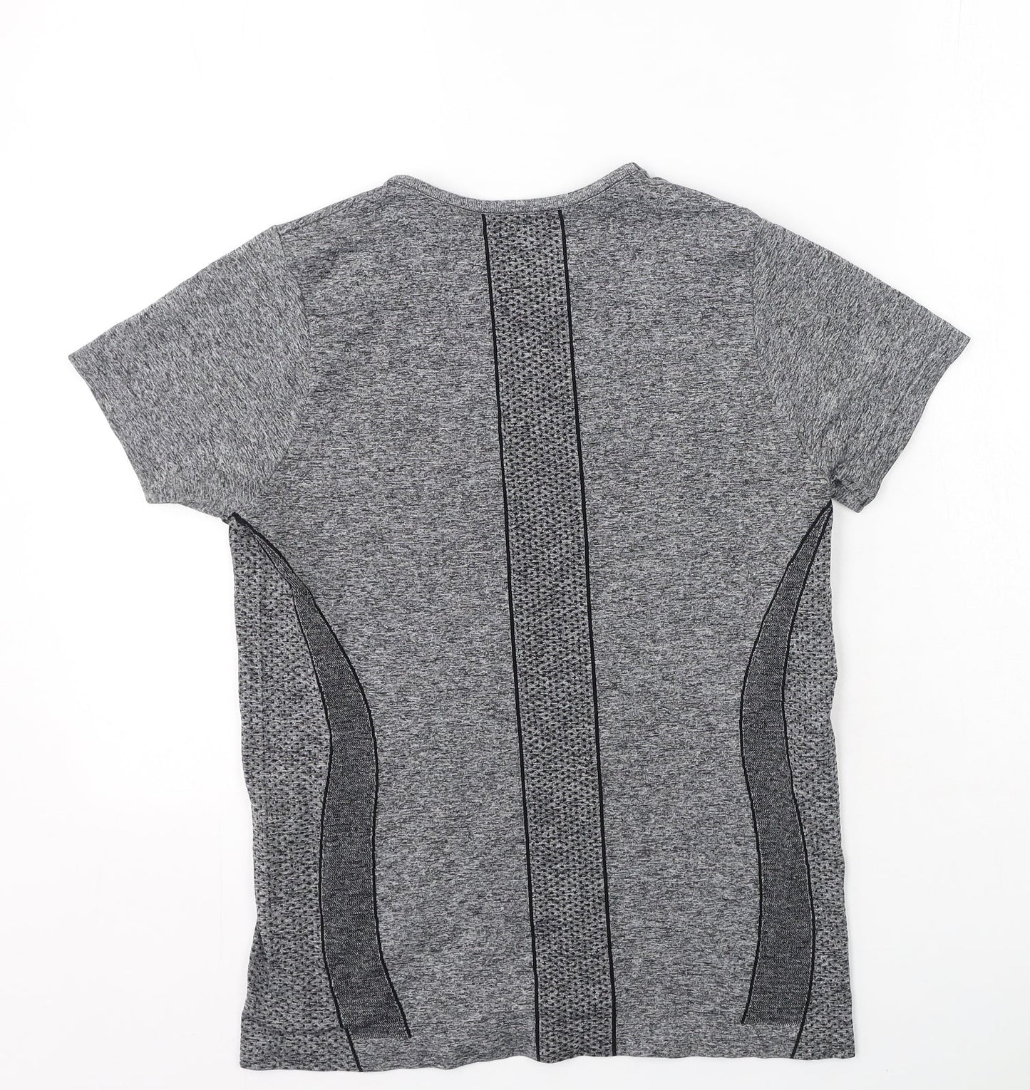 Womens UK Size S Dunnes Stores Grey Basic T-Shirt
