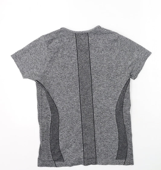 Womens UK Size S Dunnes Stores Grey Basic T-Shirt