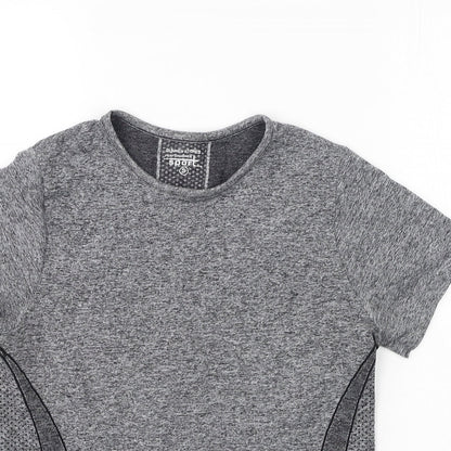 Womens UK Size S Dunnes Stores Grey Basic T-Shirt