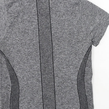 Womens UK Size S Dunnes Stores Grey Basic T-Shirt