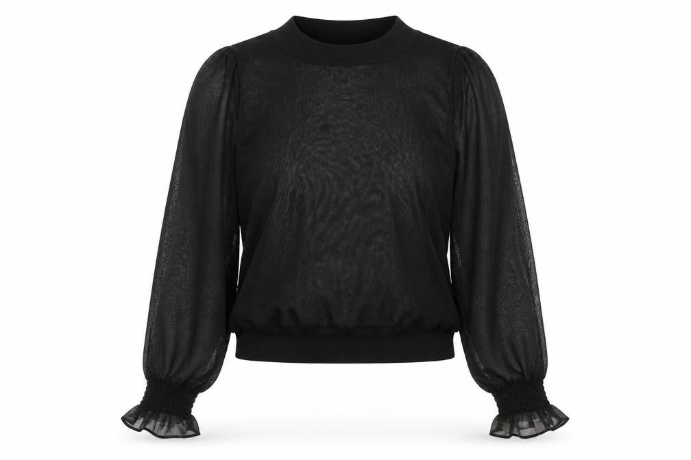 Womens UK Size XS H&M Black Basic Blouse