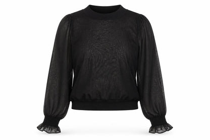 Womens UK Size XS H&M Black Basic Blouse
