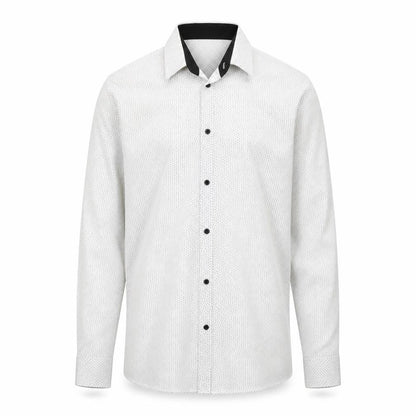 Cedarwood State Mens Ivory Polka Dot Cotton Button-Up Size 38 Collared