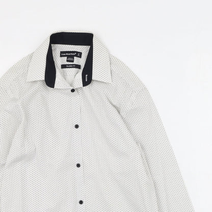Mens UK Size 38 Cedar Wood State Ivory  Button-Up Long Sleeve Casual Shirt