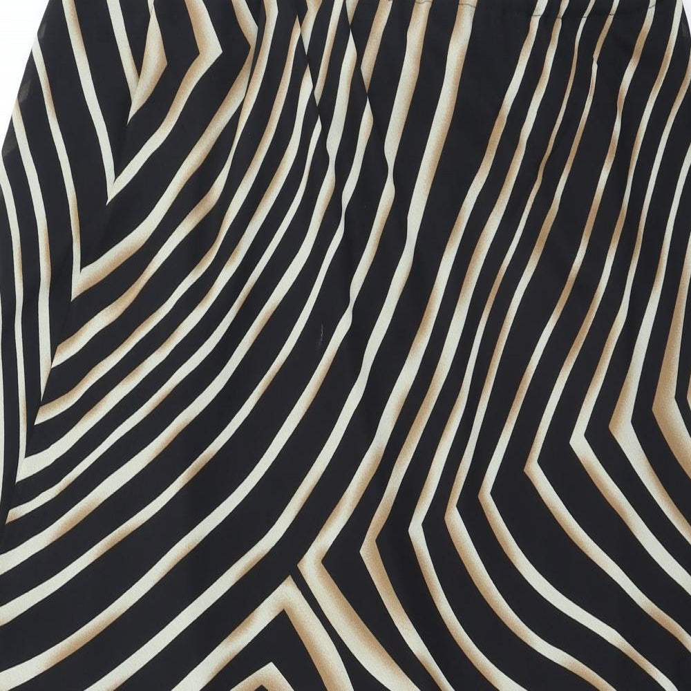 Classics Womens Brown Animal Print Polyester Maxi Skirt Size 36