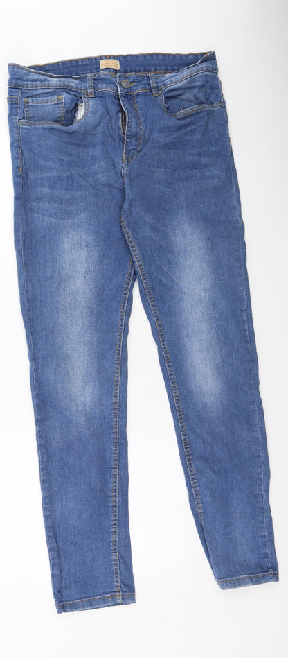 Heritage outfiters Womens Blue  Cotton Skinny Jeans Size 36 L32 in Regular