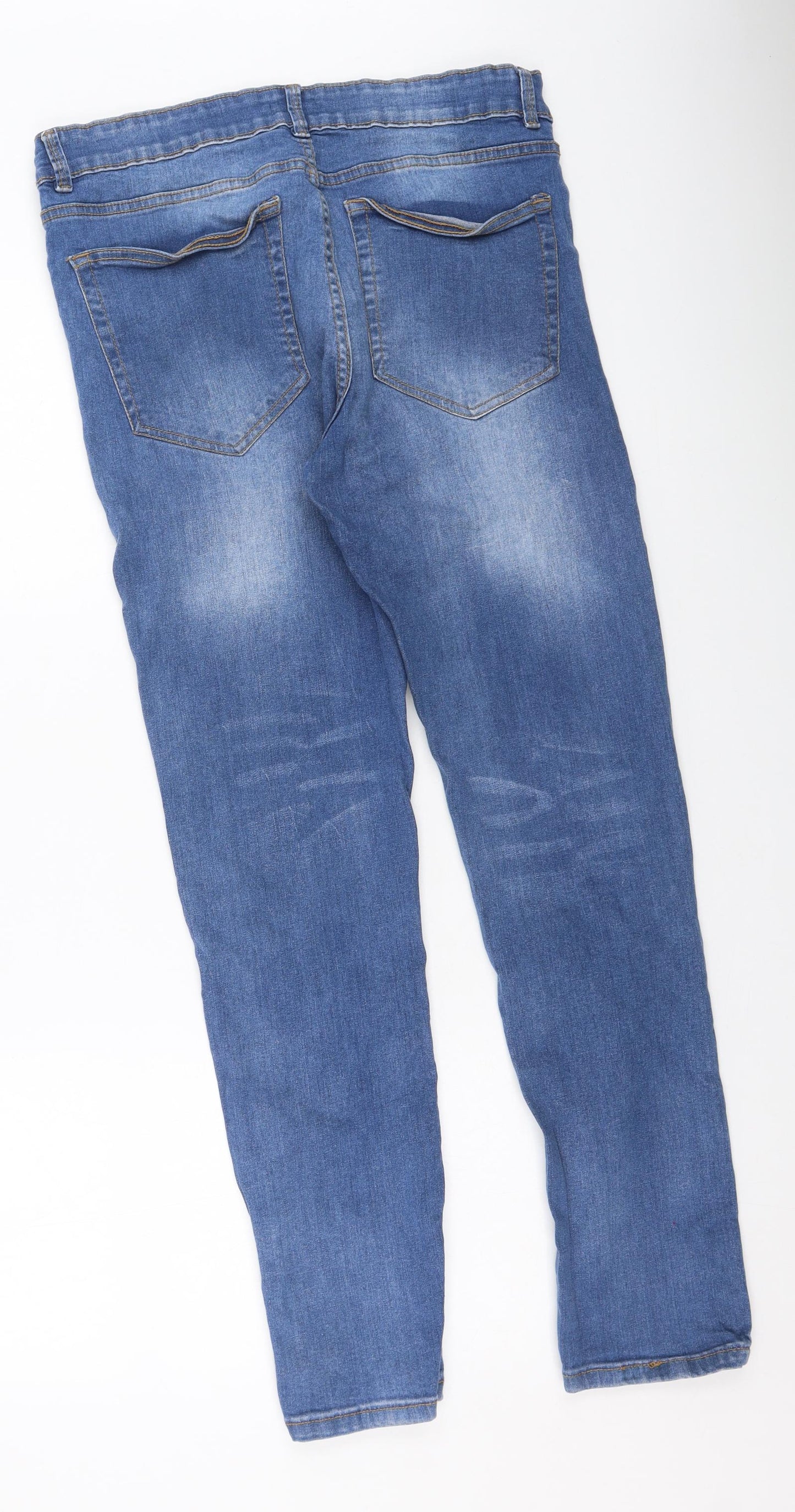 Heritage outfiters Womens Blue  Cotton Skinny Jeans Size 36 L32 in Regular