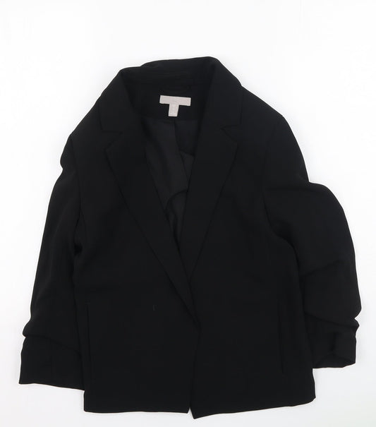 Womens UK Size 10 H&M Black Jacket