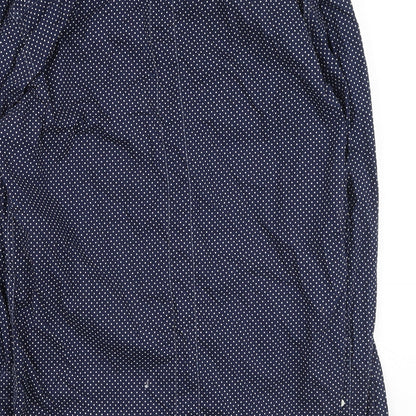 Soul Star Mens Blue  Cotton  Button-Up Size L Collared