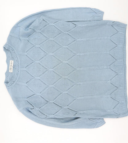 Womens UK Size 8 Berkertex Blue Pullover Jumper