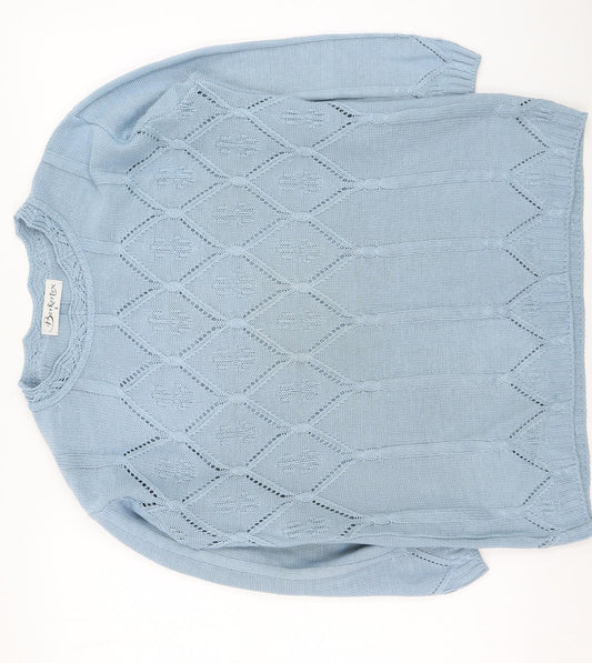 Womens UK Size 8 Berkertex Blue Pullover Jumper