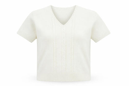 Womens UK Size S Preworn Ivory Pullover Jumper