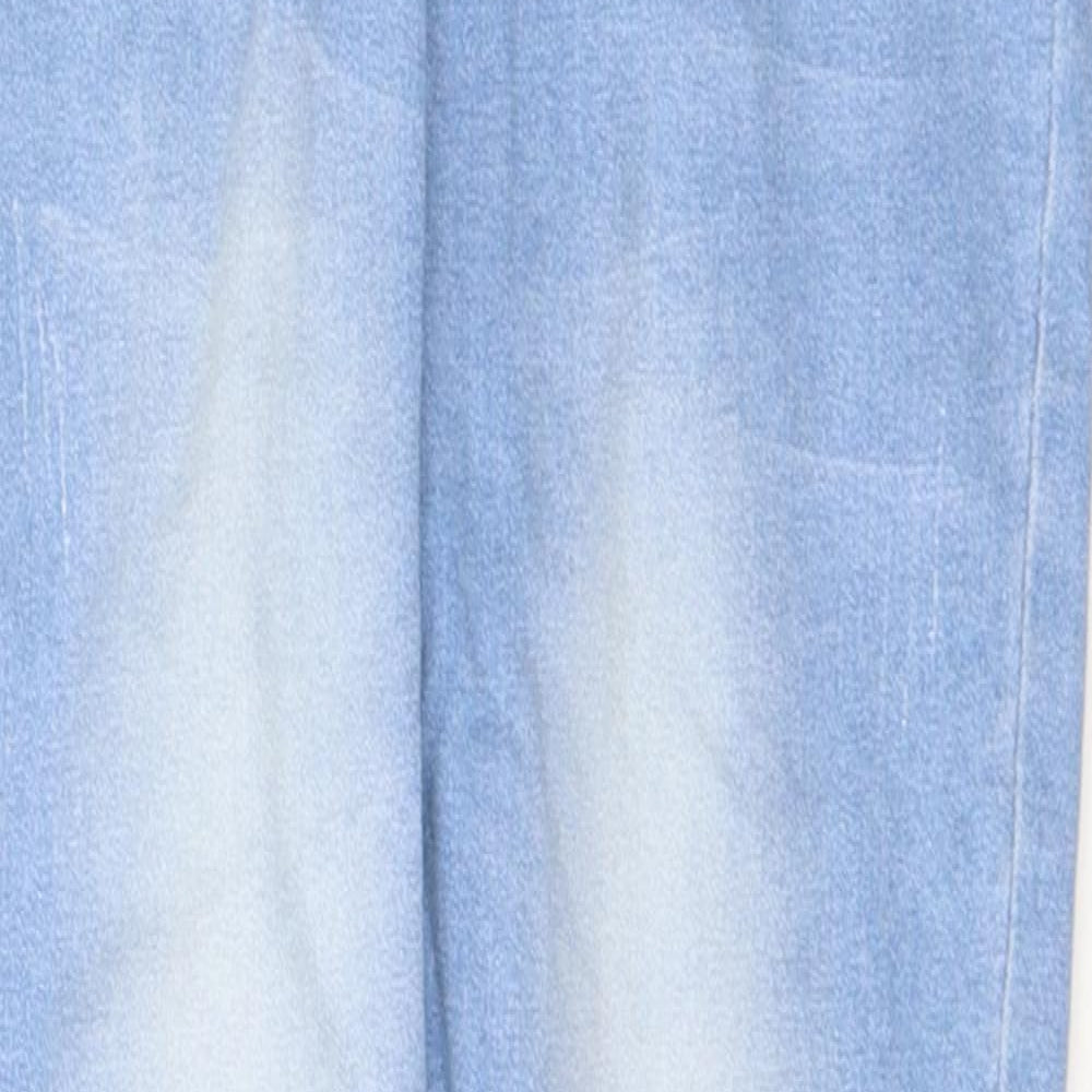 SheIn Womens Blue  Cotton Skinny Jeans Size 28 in L27 in Regular Button