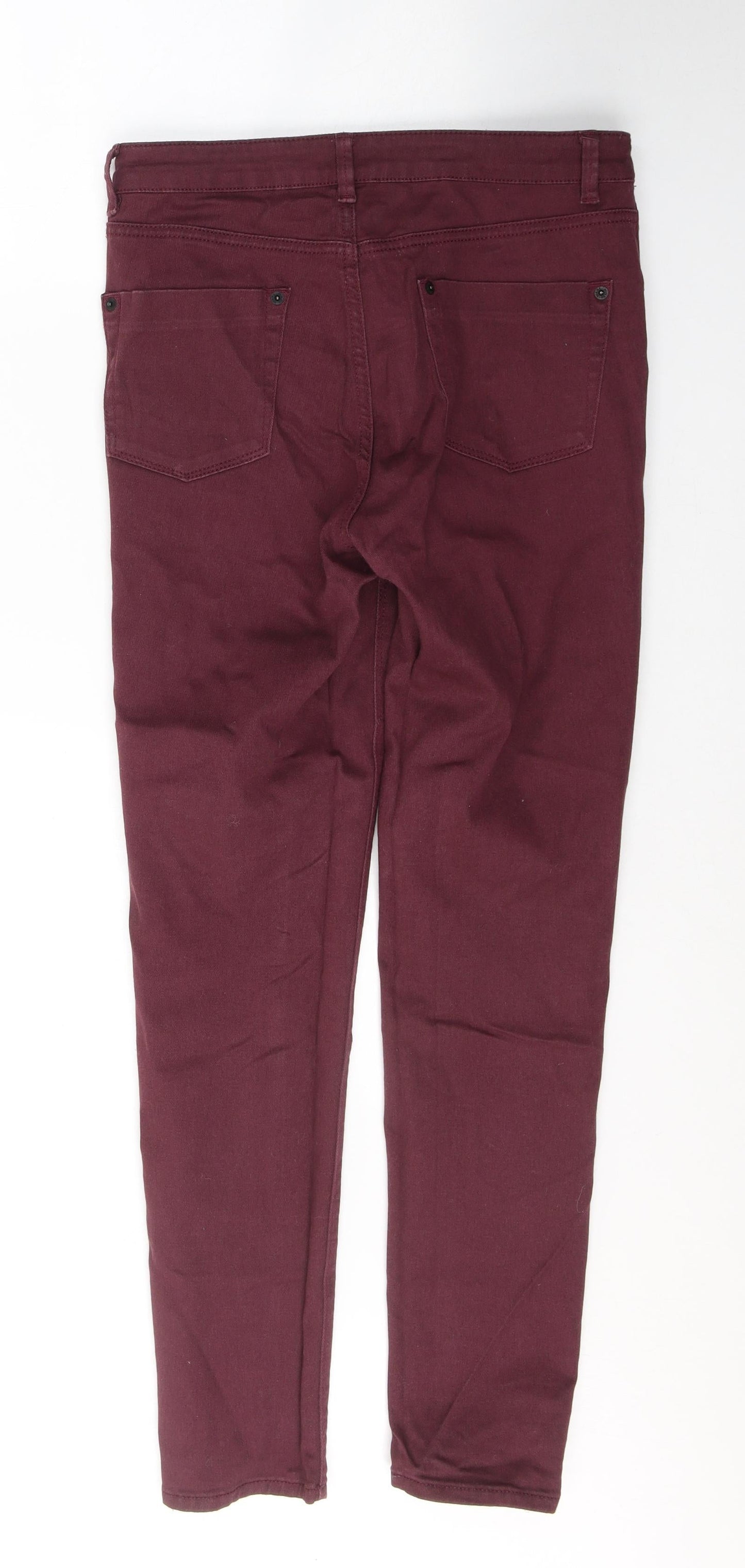 Womens UK Size 12 WareDenim Regular Fit Skinny Red Jeans