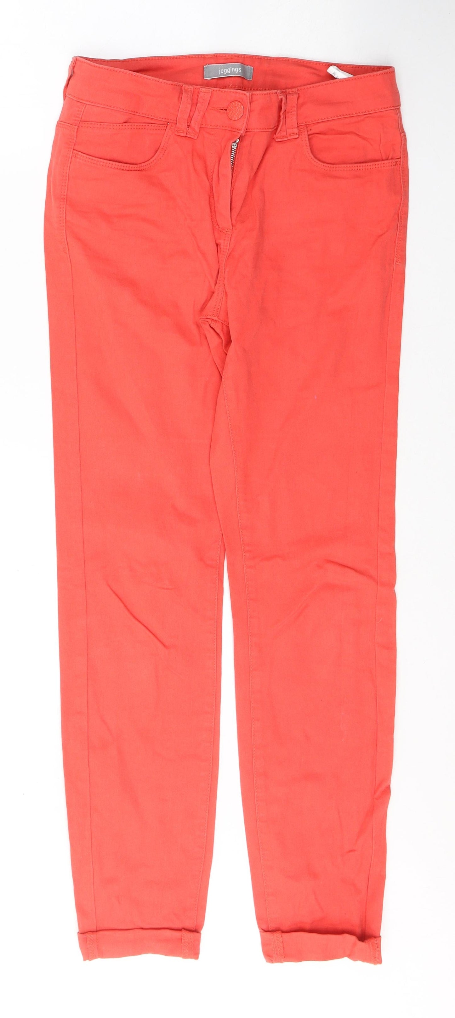 Womens UK Size 8 Marks and Spencer Regular Fit Jegging Red Jeans