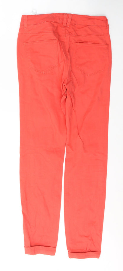 Womens UK Size 8 Marks and Spencer Regular Fit Jegging Red Jeans