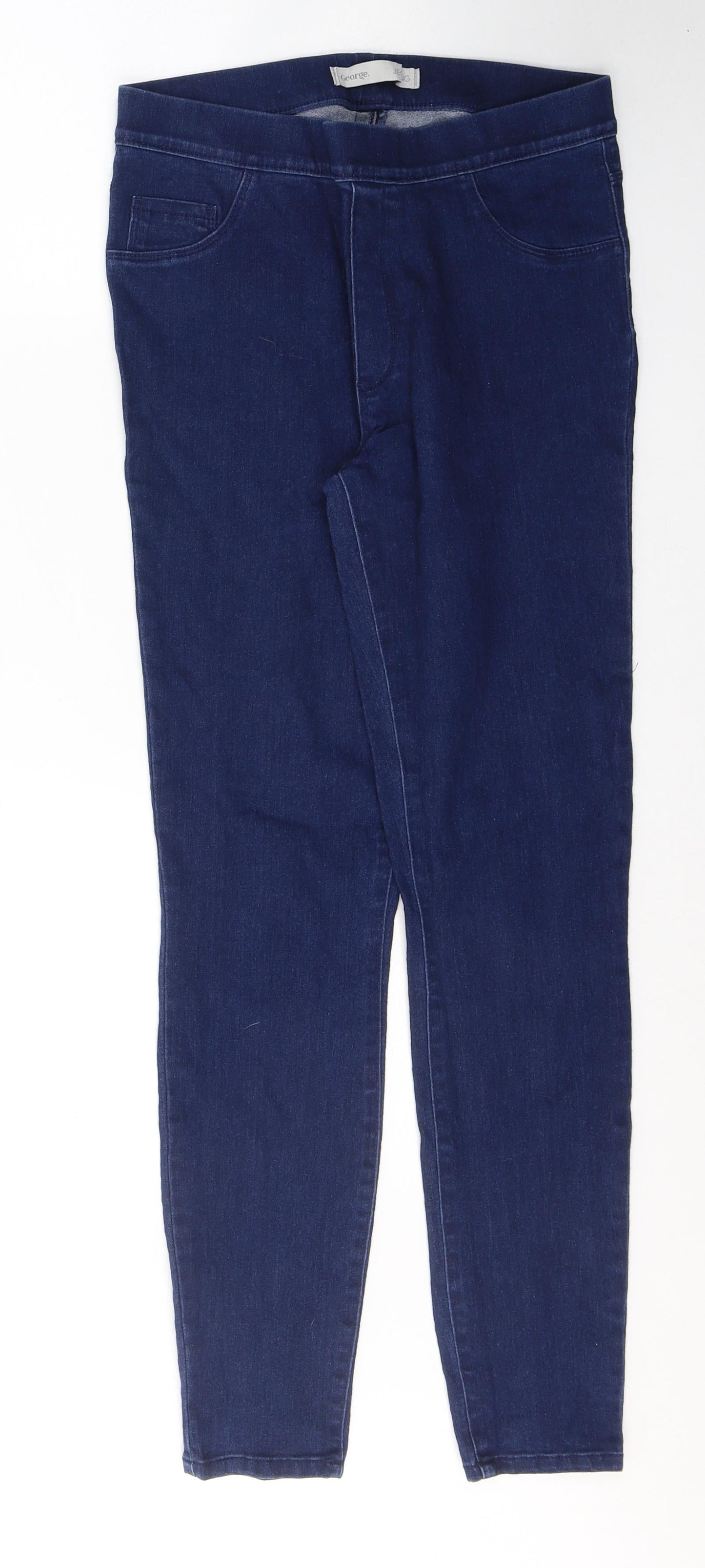 GEORGE  Womens Blue  Cotton Jegging Jeans Size 10 L28 in Regular