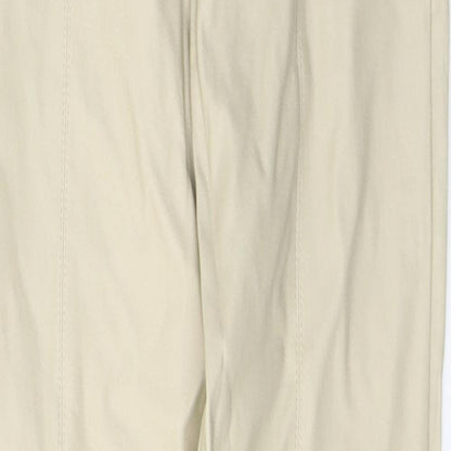 Zara Womens Beige  Cotton Skinny Jeans Size S L28 in Regular Button