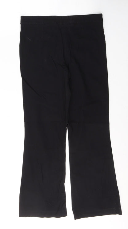 Womens UK Size 10 Papaya Regular Fit  Black Trousers