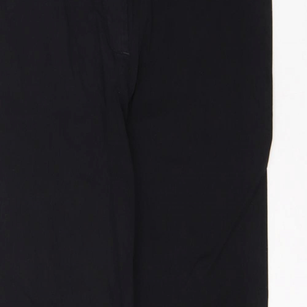 Womens UK Size 10 Papaya Regular Fit  Black Trousers