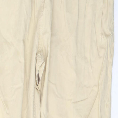 Womens UK Size 12 H&M Regular Fit Snow Pants Beige Trousers