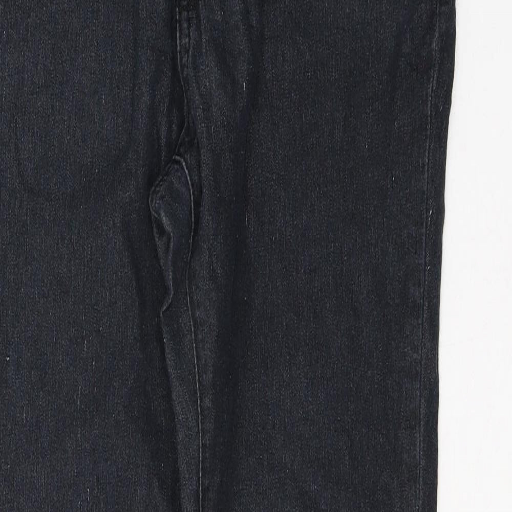 Denim & Co. Womens Blue  Cotton Skinny Jeans Size 10 L32 in Regular Button