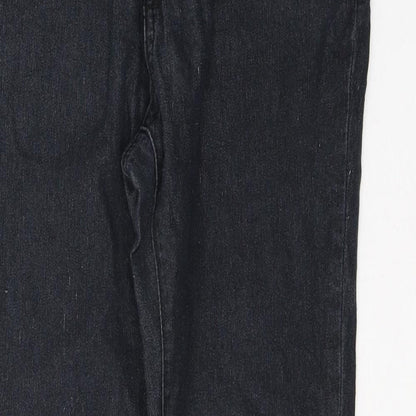 Denim & Co. Womens Blue  Cotton Skinny Jeans Size 10 L32 in Regular Button