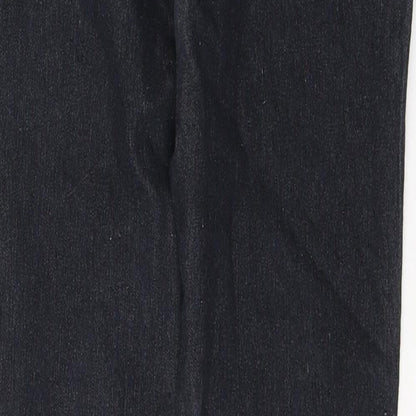 Denim & Co. Womens Blue  Cotton Skinny Jeans Size 10 L32 in Regular Button