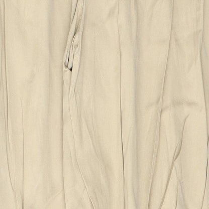 George Womens Beige  Lyocell Trousers  Size 12 L27 in Regular Button