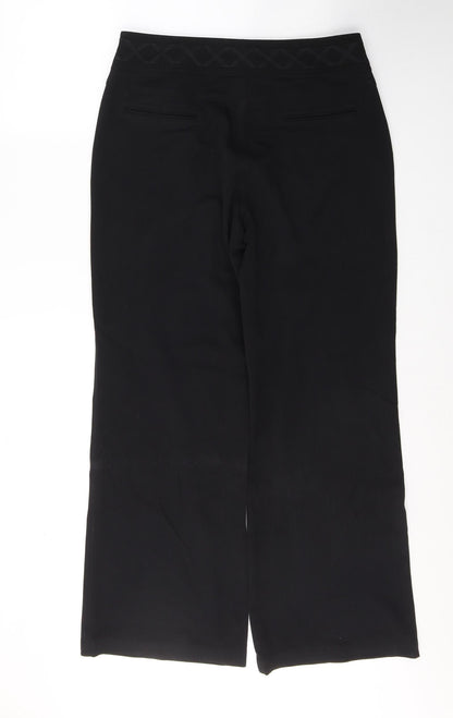 Womens UK Size 12 Per Una Regular Fit  Black Trousers