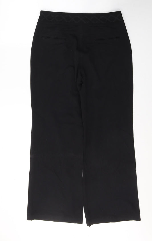 Womens UK Size 12 Per Una Regular Fit  Black Trousers