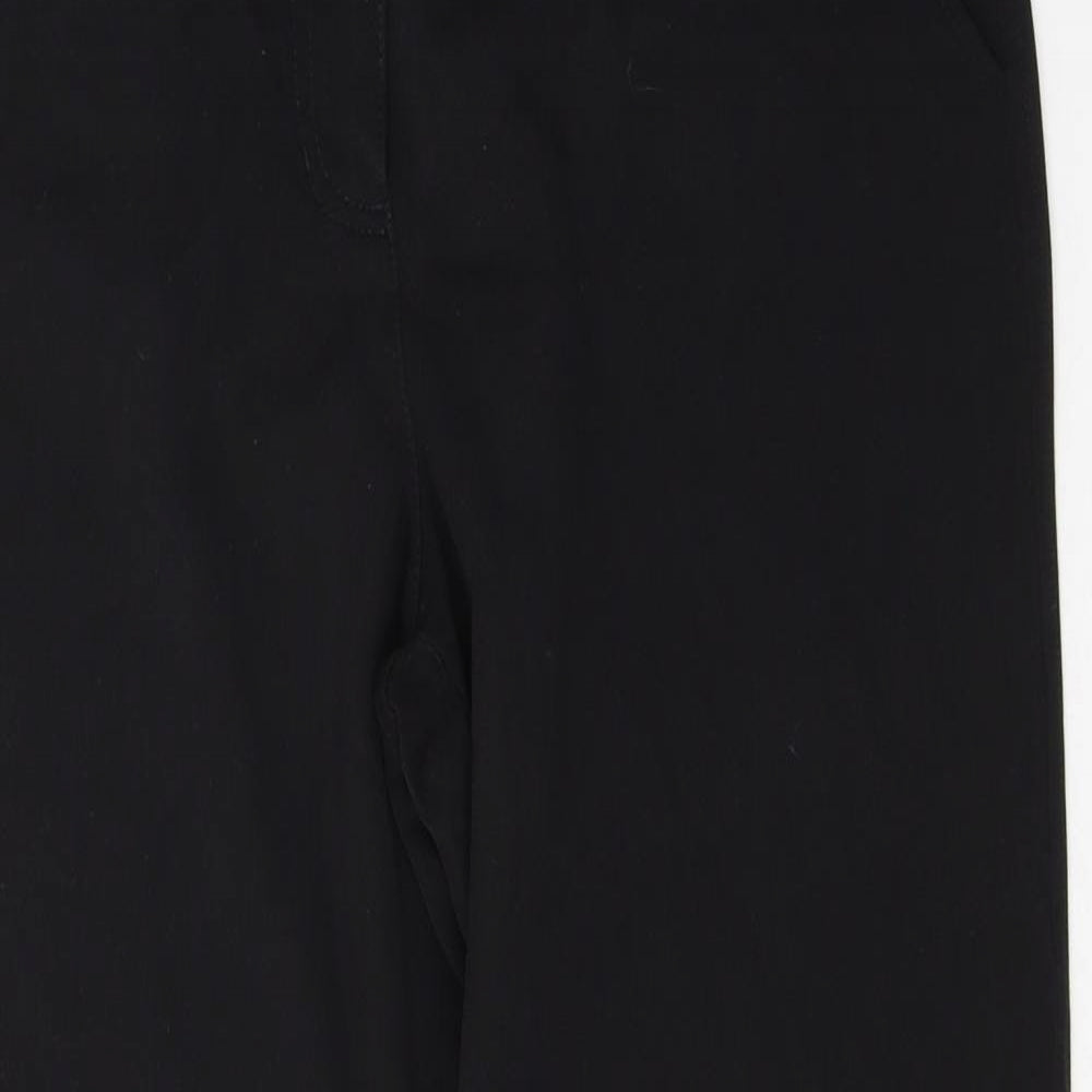 Womens UK Size 12 Per Una Regular Fit  Black Trousers