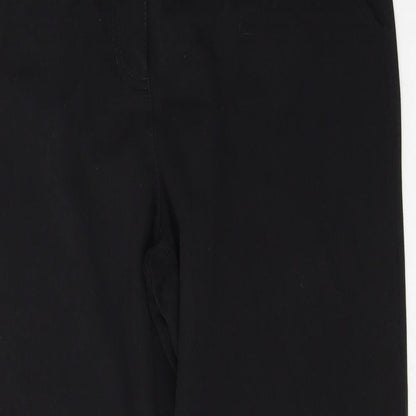 Womens UK Size 12 Per Una Regular Fit  Black Trousers