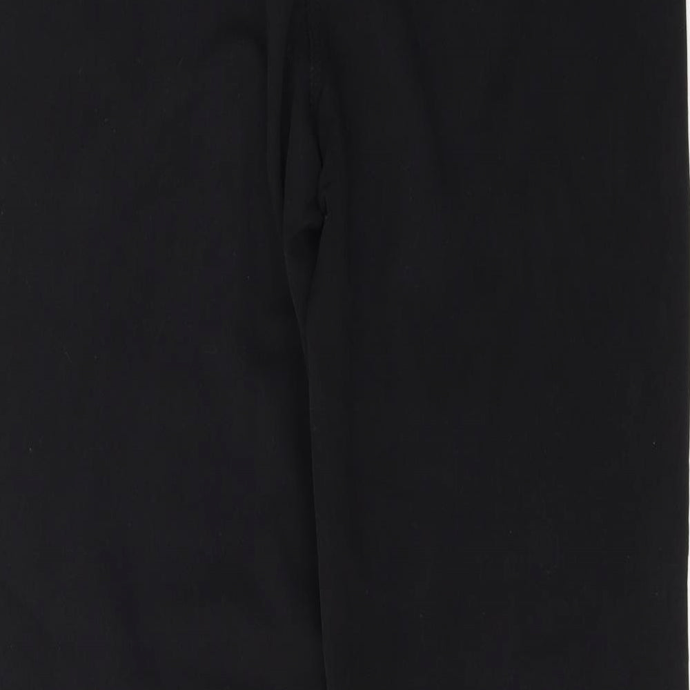 Womens UK Size 12 Per Una Regular Fit  Black Trousers