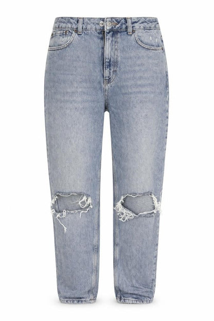 Womens UK Size 28 in Topshop Regular Fit Mom Blue Jeans
